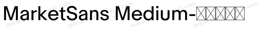 MarketSans Medium字体转换